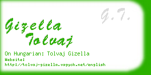 gizella tolvaj business card